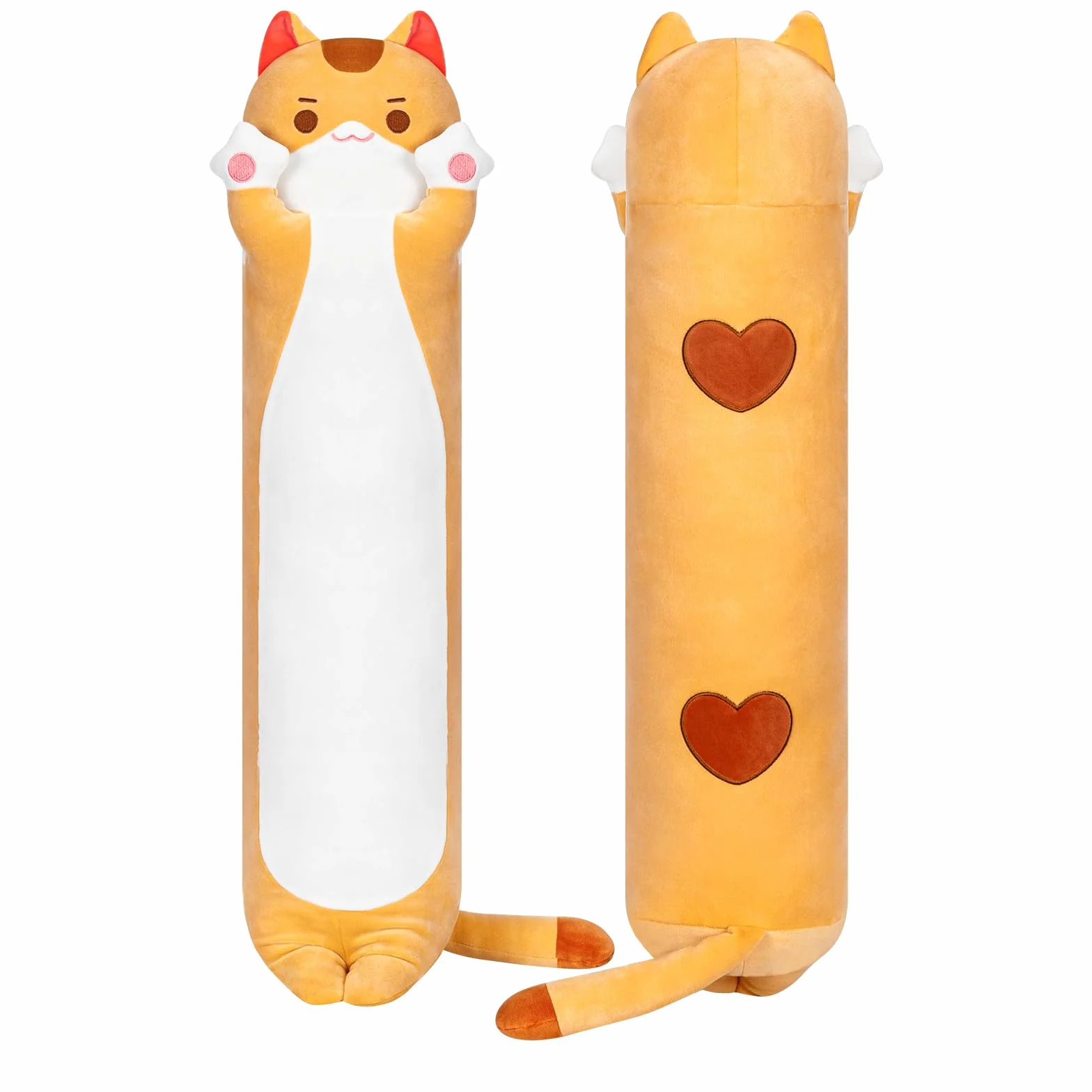 Mewaii Peluche Gatto Cuscino che Respira Kawaii 50CM per Bambina Cuscino di Peluche Gigante Animali Giocattoli Abbraccio Morbido Pupazzo Giocattolo Regalo per Ragazza
