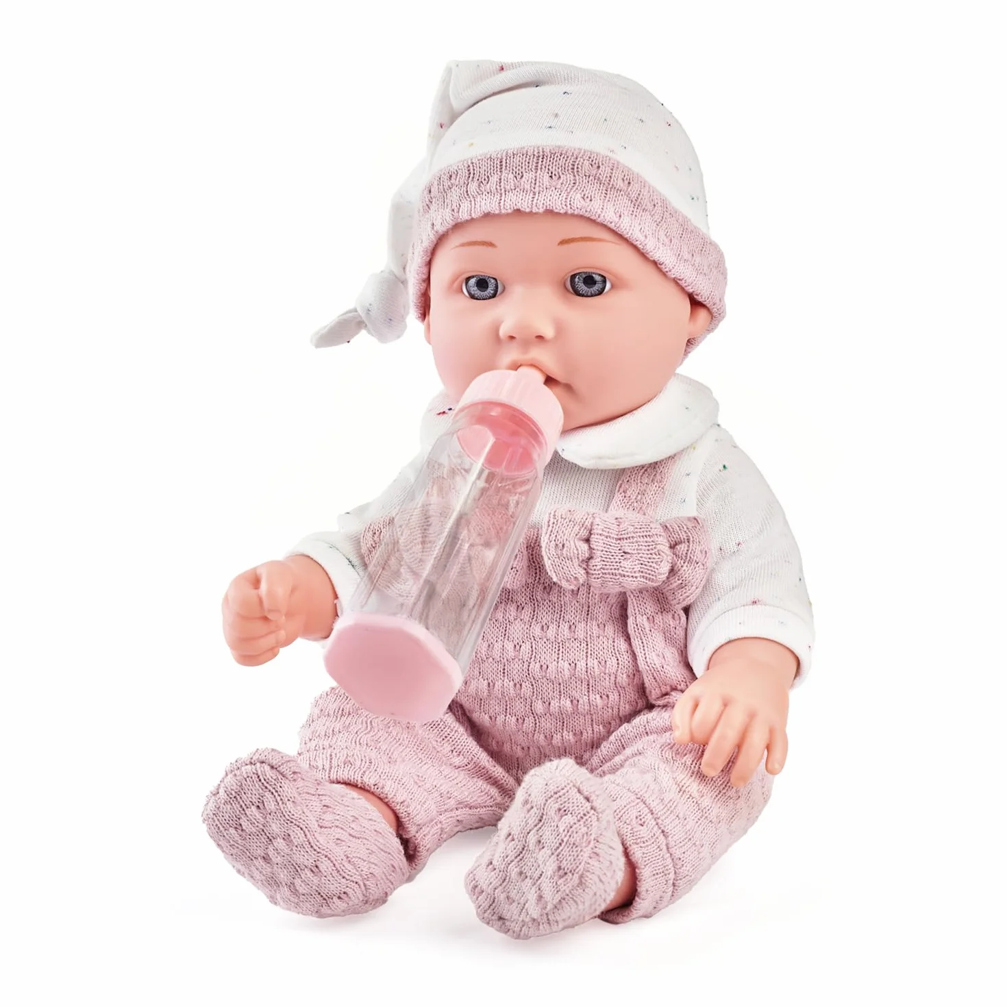 Set di Bambole per Ragazze da 30cm: Include Biberon, Ciuccio, Abiti, Coperta Morbida e Accessori Completi per il Gioco di Finzione, Ideale per Bambini dai 3 Anni In Su.