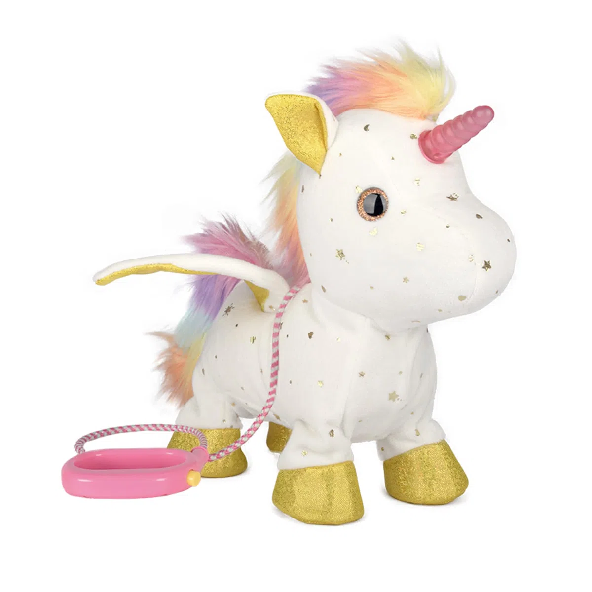 Giochi Regalo Unicorno per Ragazze Età 4-6, Peluche Unicorno Interattivo con Luci che Cammina, Guinzaglio con Telecomando, Peluche Elettronico con Luci, Ritmi Musicali e Ali che Si Muovono, Regalo di