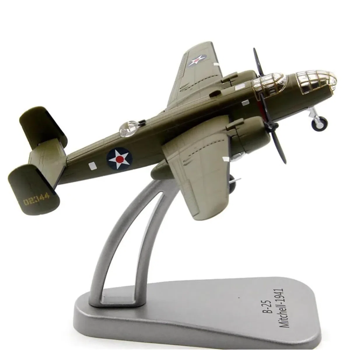 1:144 Modello di aeromobile, Lega B-25 Bomber Mitchell Modello di Aereo Militare Modello di Aereo per Collezione Regalo Display