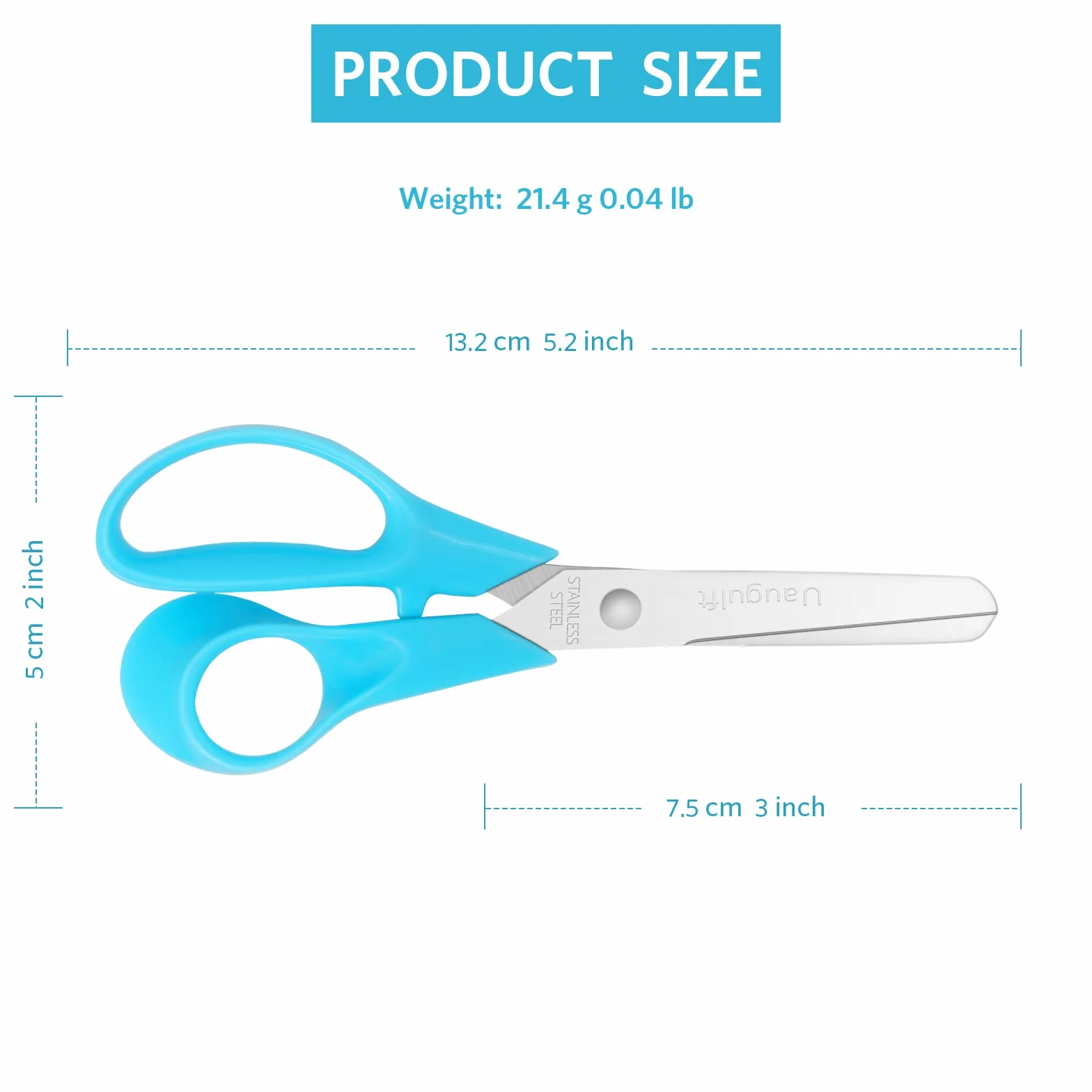 Forbici per bambini con lame a punta smussata in acciaio inossidabile e manico ergonomico, ideali per scuola e aule, colori multipli, 12,7 cm, confezione da 30