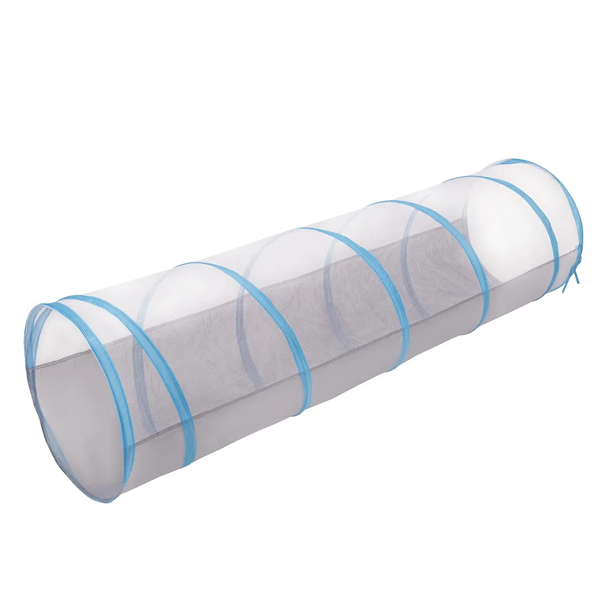 Selonis Pop-Up Tunnel Di Gioco Bambini Con 100 Palline Colorate Tubo, Grigio-Blu:Azzurro/Blu/Perla