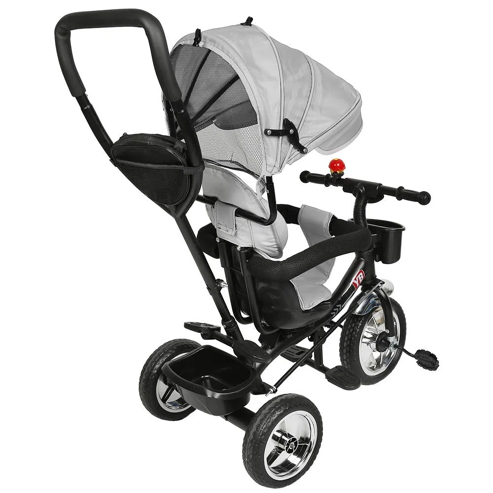 Triciclo per Bambini Bicicletta Equilibrio Sedile e Maniglia Regolabili4 IN 1 Triciclo per Bambini con Maniglia di Spinta per Genitori per 1-3 Anni Ragazzi Ragazze