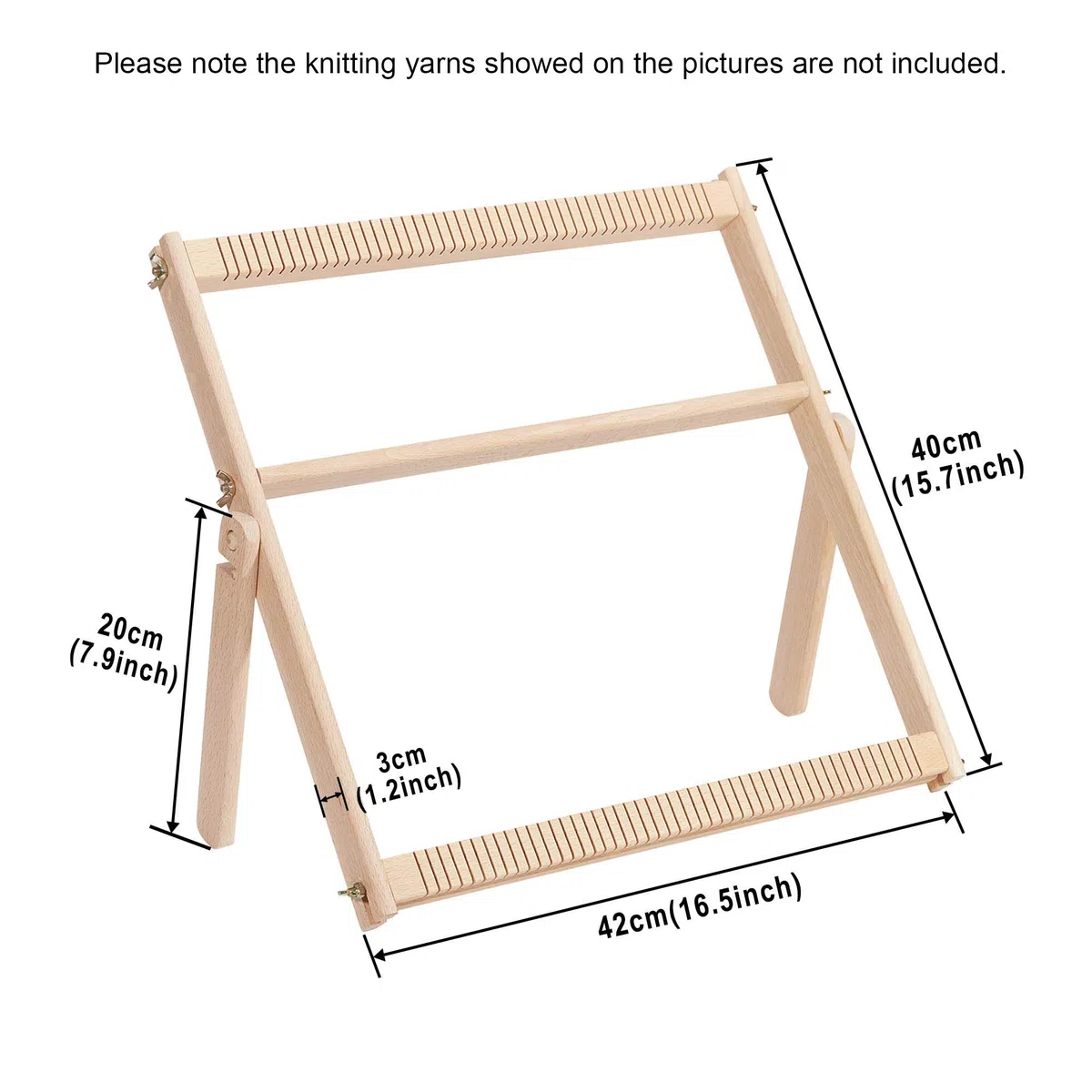 WILLOWDALE - Grande telaio multi-progetto - 41,9 x 39,9 x 3 cm - in legno - Artigianato creativo - Artigianato - Per bambini, principianti, esperti