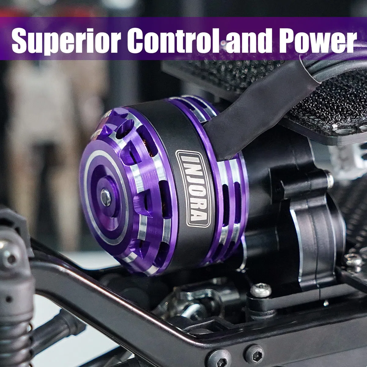 INJORA MBL32 G2 ESC Brushless Impermeabile & Motore Outrunner 2204 Fat Viper per 1/18 TRX4M