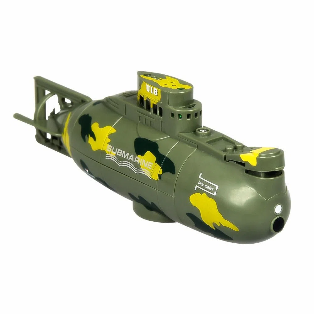 OBEST Mini RC Giocattolo Sottomarino, Telecomandata Modello di Barca Subacquea, 6 Canali Simulato Militare Nave Subacquea Elettrica, Radiocomandato Barca Regalo Compleanno per Bambini dai 3 Anni in su