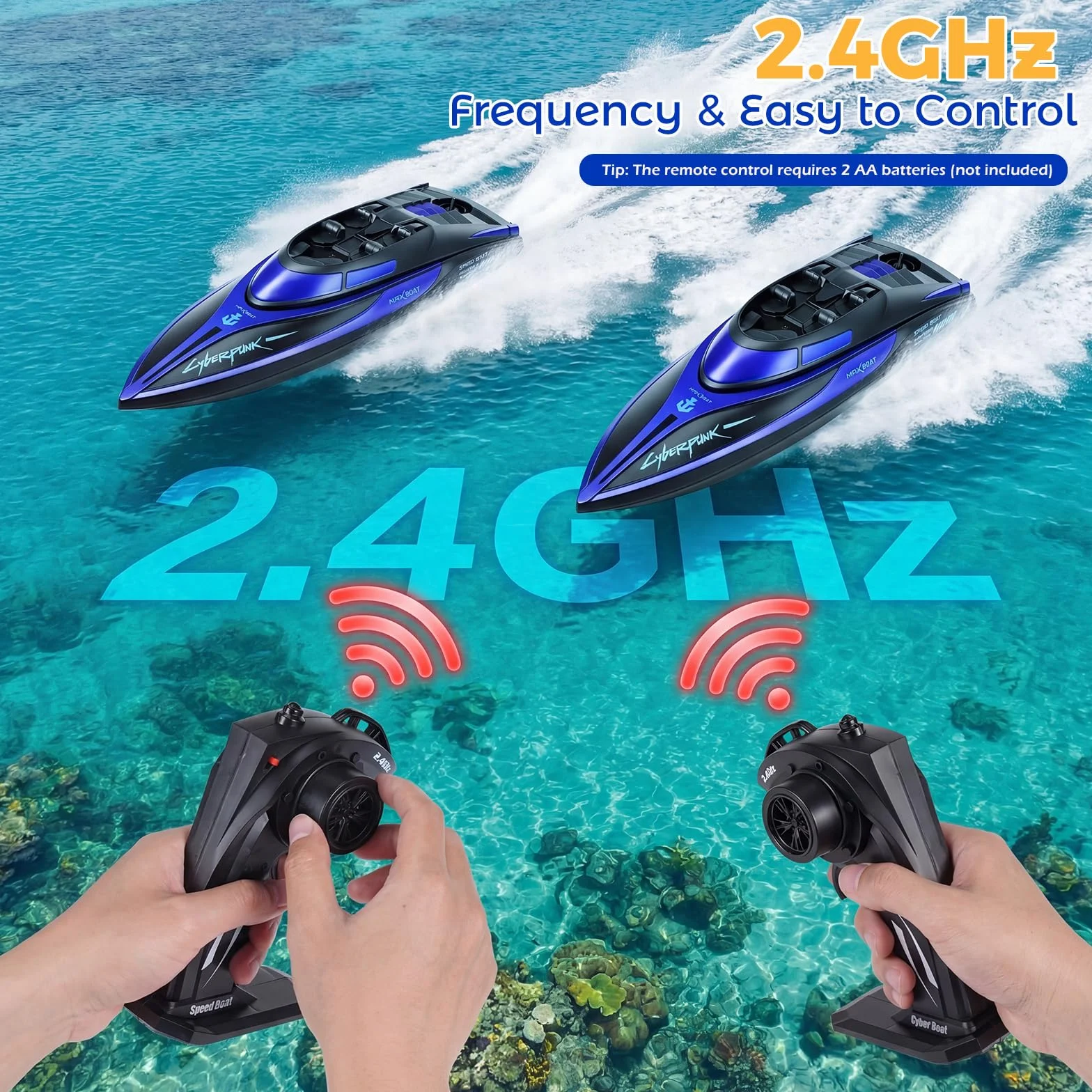 Coikes Barca Telecomandata Professionale Barca RC con Luce LED Impermeabile Sottomarino Telecomandato per Bambini Adulti Barca Radiocomandata Ricaricabile per Piscine Laghi Stagni