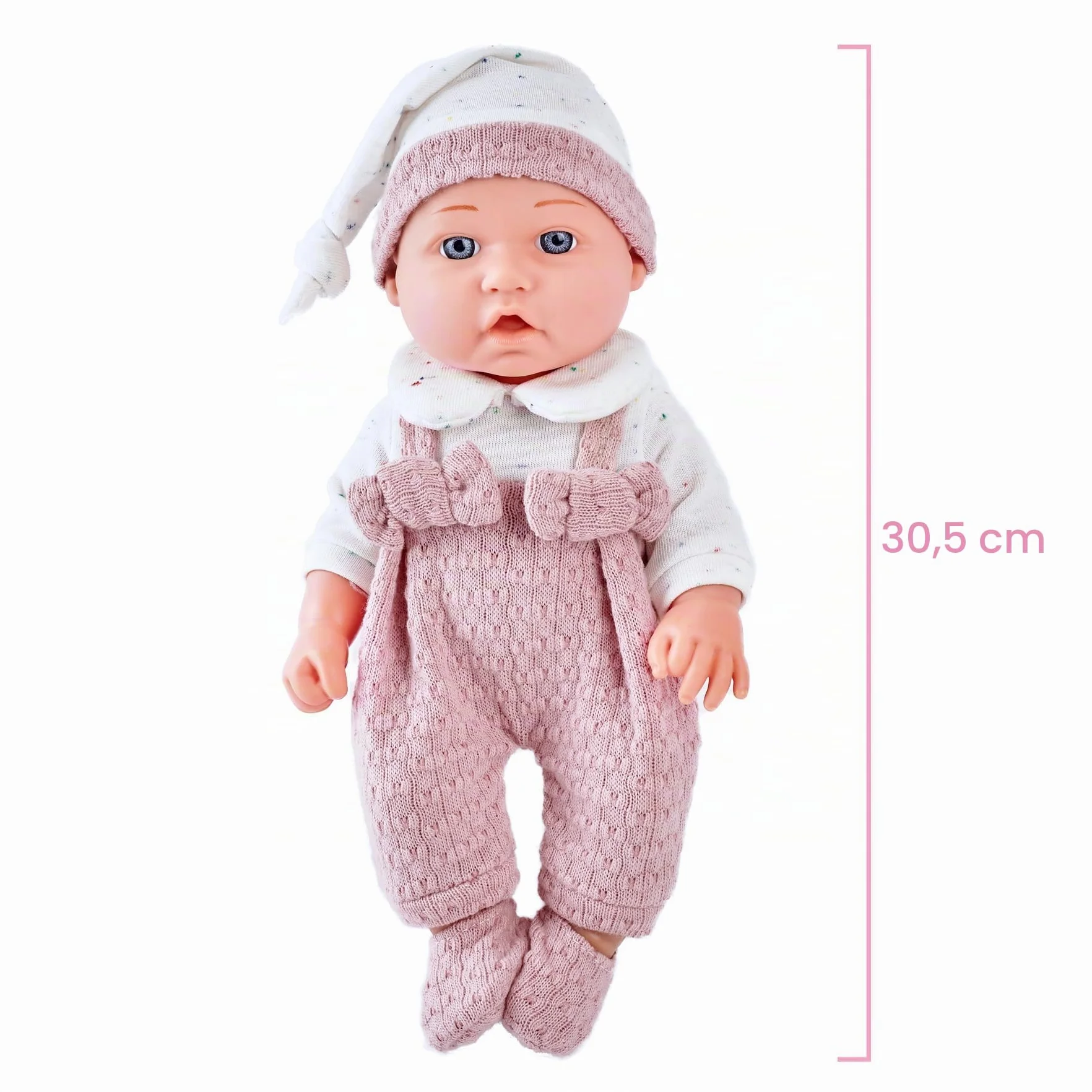 Set di Bambole per Ragazze da 30cm: Include Biberon, Ciuccio, Abiti, Coperta Morbida e Accessori Completi per il Gioco di Finzione, Ideale per Bambini dai 3 Anni In Su.