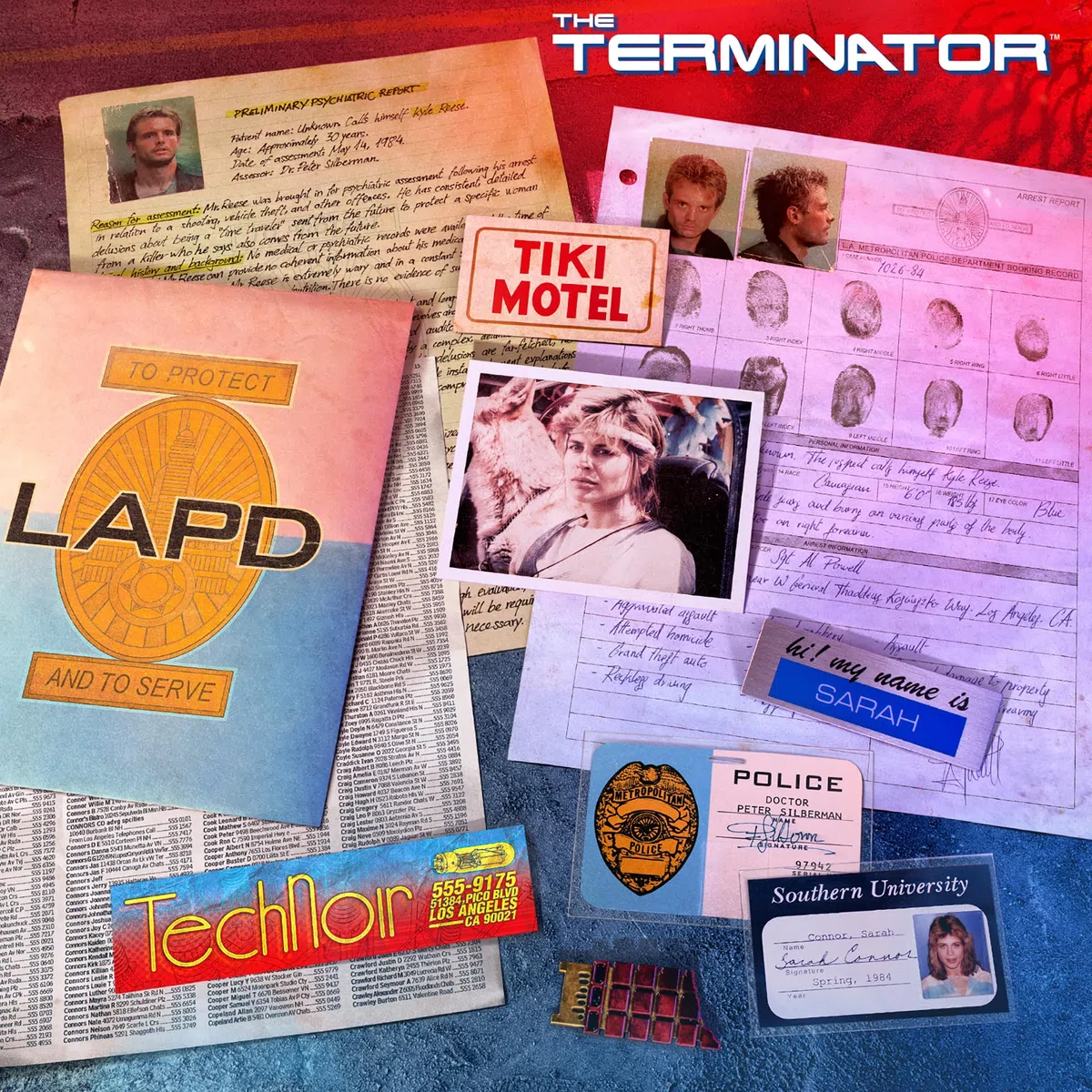 Doctor Collector Terminator The Connor Files Kit, Collectible Set Tin Box, edizione da collezione con accessori esclusivi in scatola di metallo, age 14+