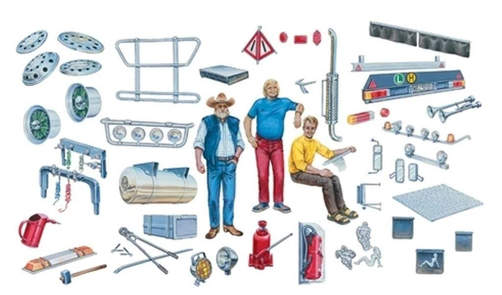 Italeri 0720 - Truck Accessories I Model Kit Scala 1:24