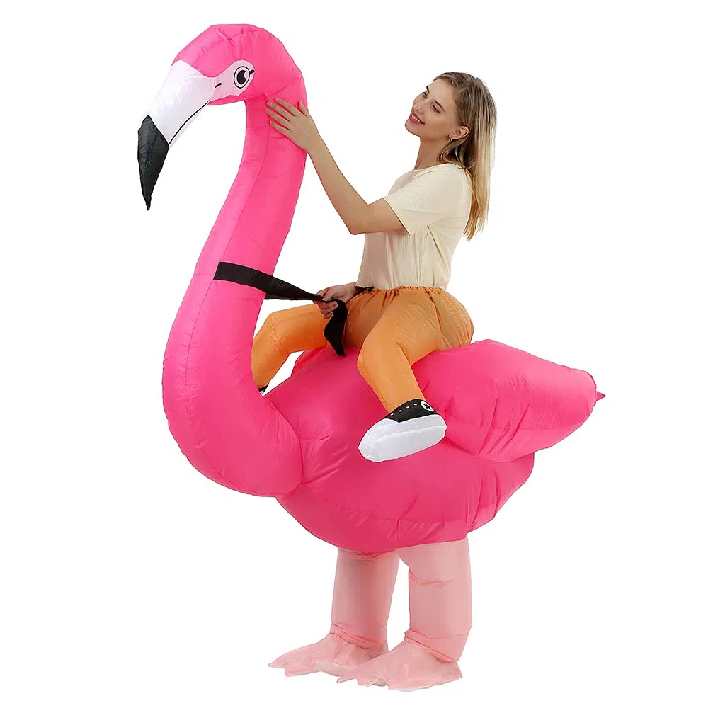 JASHKE Costume Fenicottero Costume Gonfiabile Costume Carnevale Gonfiabili Adulti