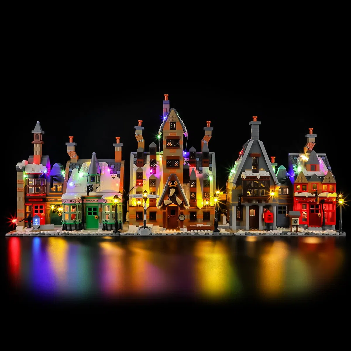 BRIKSMAX Illuminazione a LED per Lego Village Hogsmeade, edizione da collezione 76457, set di luci compatibili per mattoncini da costruzione, senza set Lego, luce decorativa di alta qualità per