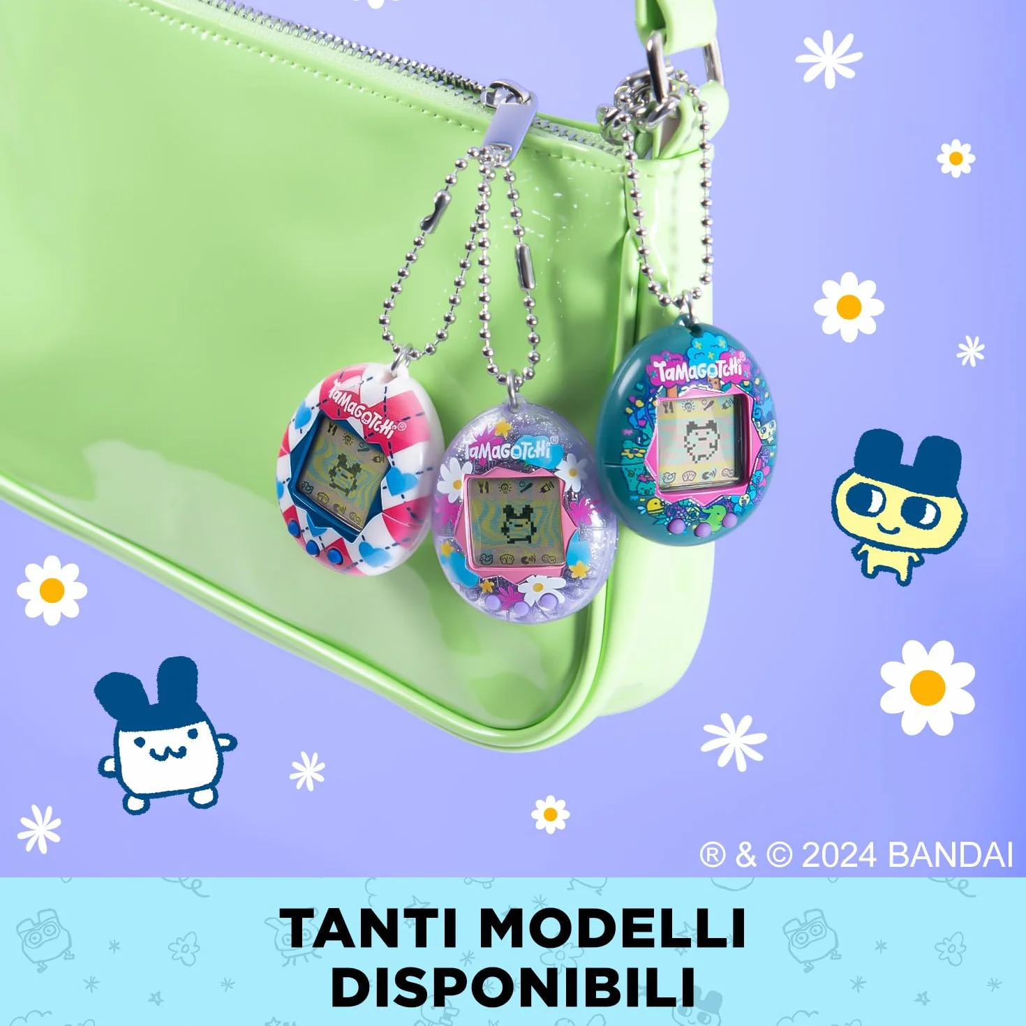 Tamagotchi Original Bandai Berry Delicious Virtual Pet LCD Screen Interactive Game Italian
