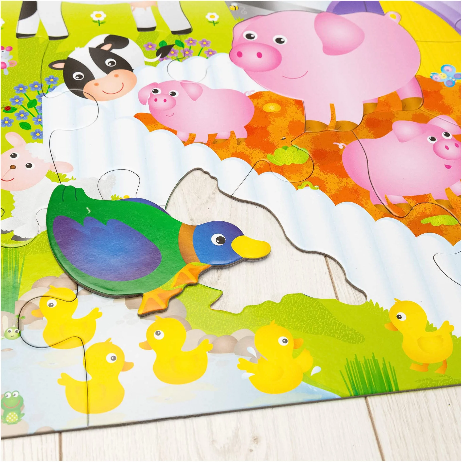 Galt Toys, Giant Floor Puzzle - Farm, Floor Puzzles for Kids, Ages 3 Years Plus