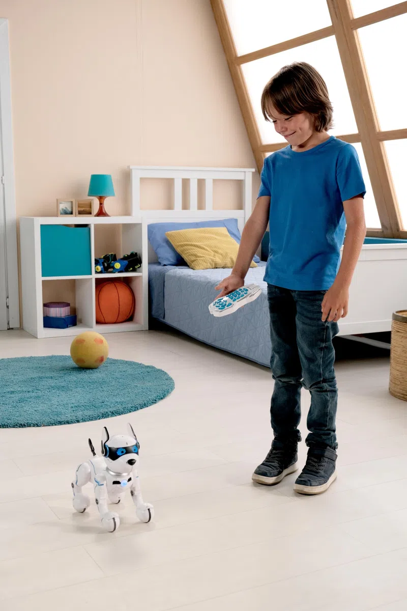 Lexibook Power Puppy - Il Mio Robot da addestramento - Robot con Telecomando, Funzione di addestramento e Controllo dei gesti, DOG01LXB