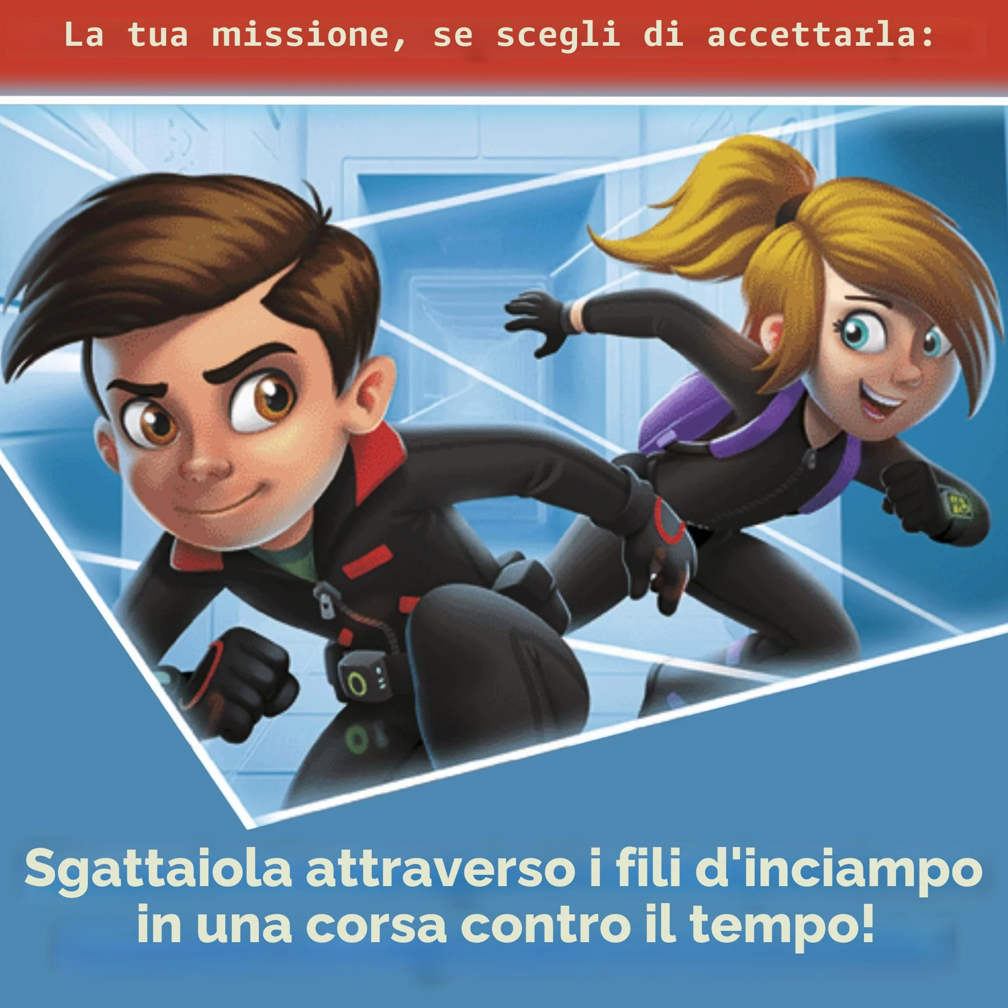 Chrono Mission Game - The Ultimate Adventure Spy Game for Kids - Diventa un vero agente segreto, attraversa i laser e completa una missione spia - Gioca con gli amici o da solo - Set spia per bambini