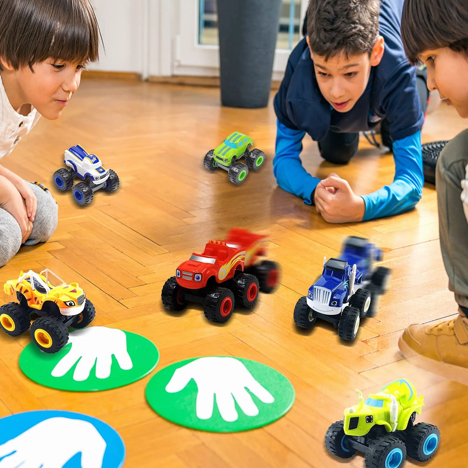 The Monster Machines - Veicoli Camion Giocattoli Regali - Scooter Auto per Bambini (6 pcs)