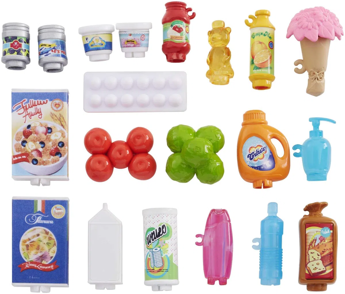 Barbie - Il Supermercato, playset con bambola bionda, carrello con ruote che girano e nastro trasportatore funzionante, scaffale con 20+ accessori, giocattolo per bambini, 3+ anni, FRP01