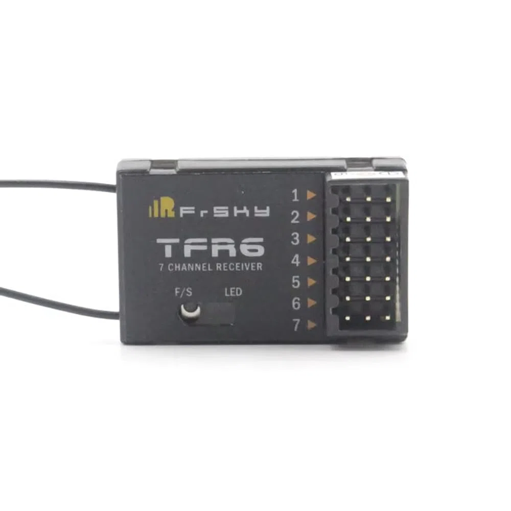SPARKHOBBY FrSky TFR6A TFR6-A 2,4GHz 7 Ricevitore Channale FASST Compatibile Futaba T14SG T8FG Modulo per Telecomando FPV Droni (TFR6)