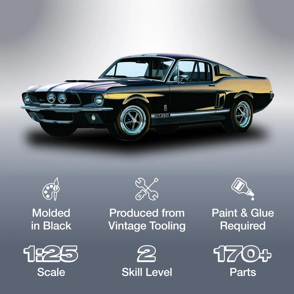 AMT - Modellino Auto 1967 Shelby Gt-889,00 Cm (350") Scala 1:25