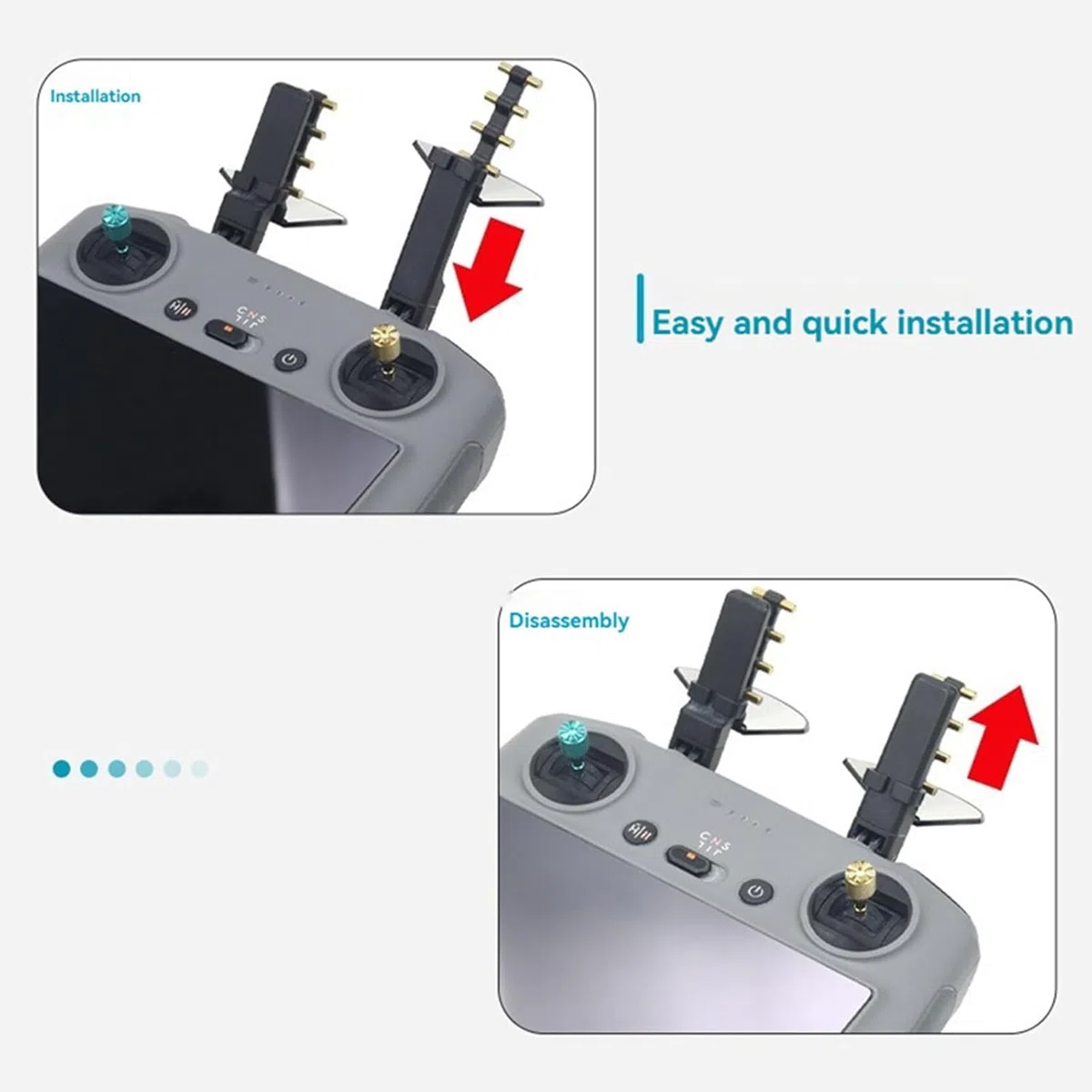 BTG Amplificatore di segnale per antenna per DJI Mini 5 Pro/4 Pro/3 Pro/4K/2 SE | Neo 2/Neo | Air 3S | Air 2S | Mavic 3/4 Drone RC 1/2 | RC Pro 1/2 Accessori per conrtoller remoto
