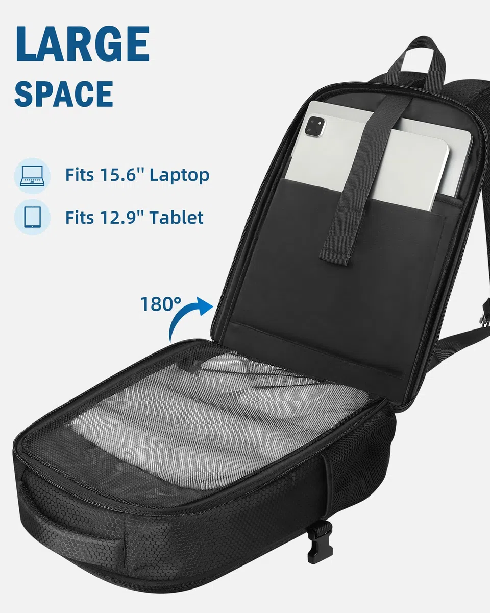 PEKREWS Atom 2 Case, zaino di grande capacità per Potensic Atom 2/SE/3-Axis/LT, borsa espandibile da viaggio per laptop da 15,6 pollici e Fly More Combo, custodia impermeabile per accessori per droni