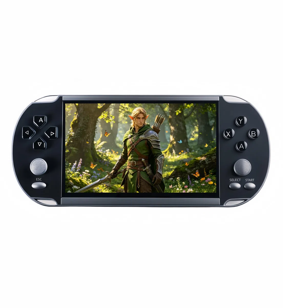 JXD 5,1 pollici Console Portatile Multifunzionale per Videogiochi 4000 giochi Retrò Lettore di gioco Mini sala giochi Emulatore Multiplo MP3/4 Regalo per le Feste Per Interni Esterni e Viaggi