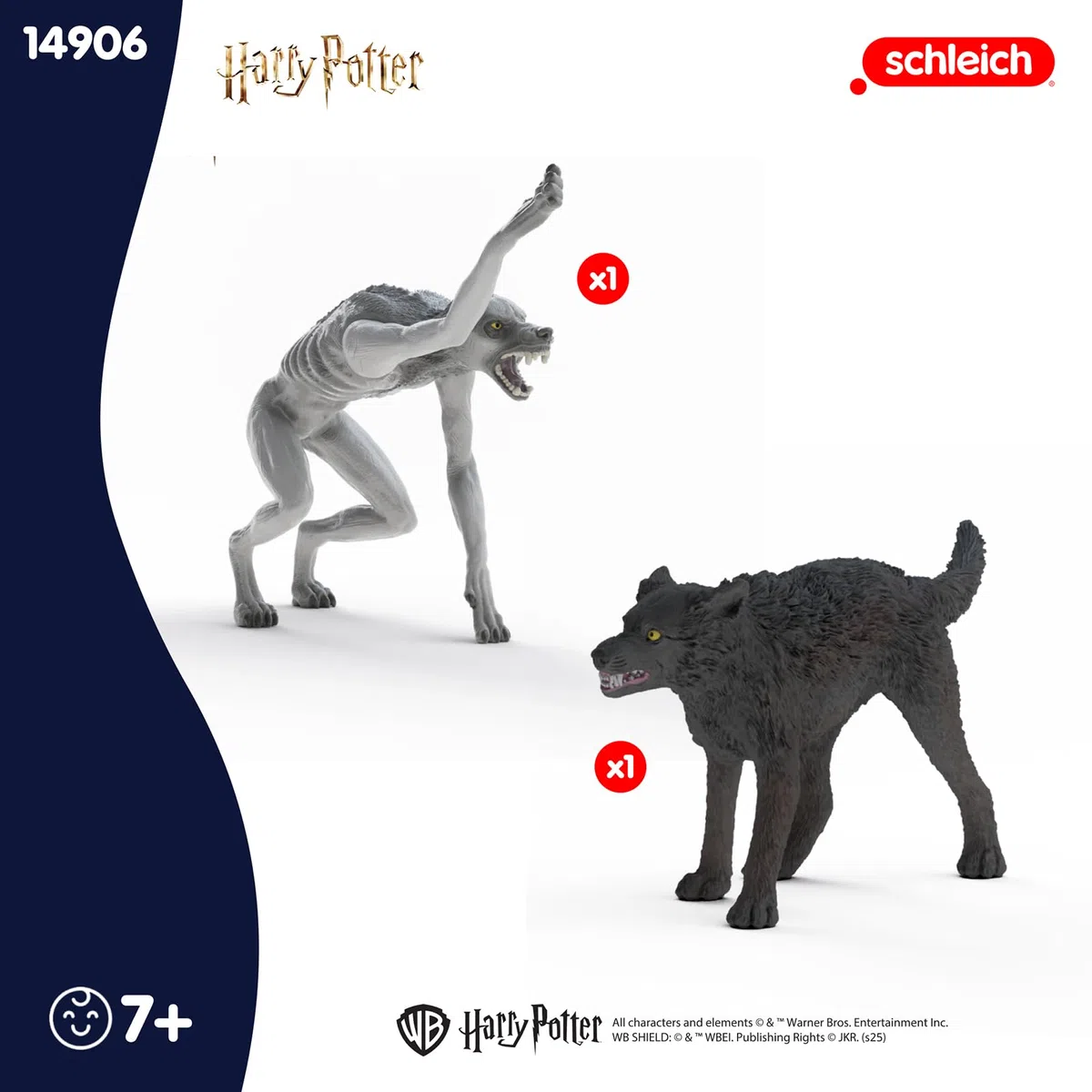 schleich Harry Potter | Lupo Mannaro vs. Animagus 14906 | Figura di Lupo Mannaro con Braccia mobili | Figure da Collezione o Decorazione | Idea Regalo per Bambini e Fan | Set da 2 Pezzi | dai 6 Anni