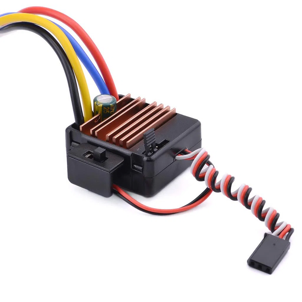 DollaTek 540 21T 4 poli motore spazzolato e 60A spazzolato ESC Combo con 6V / 3A BEC impermeabile 540 motore combo ESC per 1/10 RC auto da corsa