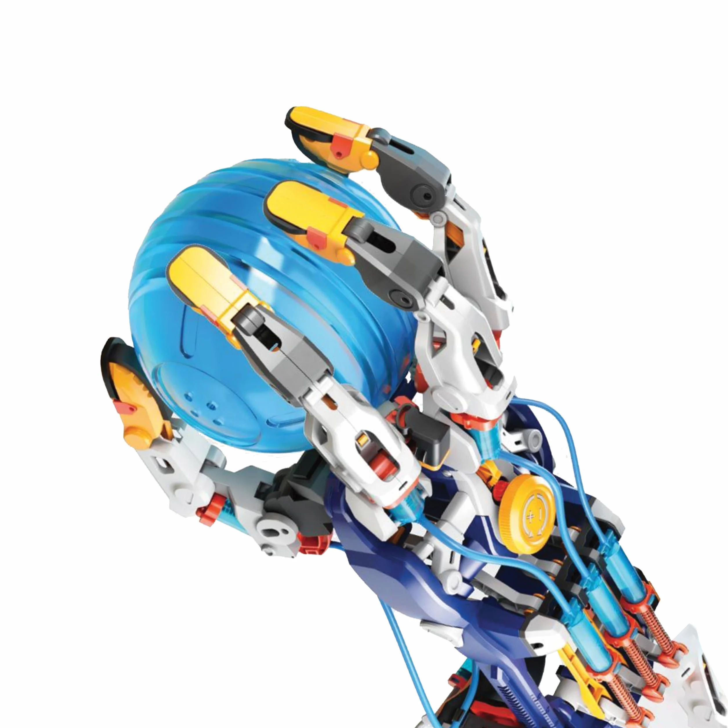 Mega Cyborg Hand kit idraulica da montare, età 7+, regolabile per destro o sinistro, adattabile alla mano, cilindri e pistoni idraulici a acqua, solleva fino a 600g, comprende 5 esperimenti STEM