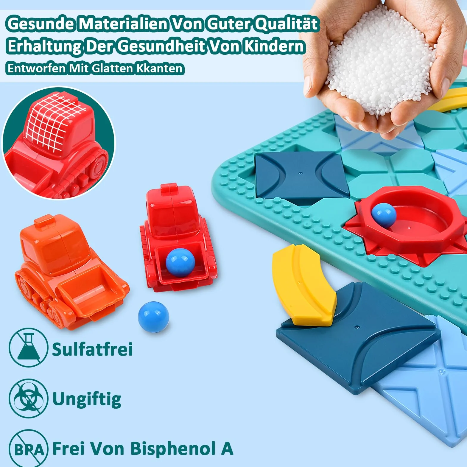 Herenear Labirinto di Costruzioni Stradali, Gioco di Costruzione di Strade Logiche, Logico Puzzle Labirinto Costruttore, Puzzle Rompicapo Labirinto di Giunzioni Stradali per Bambini