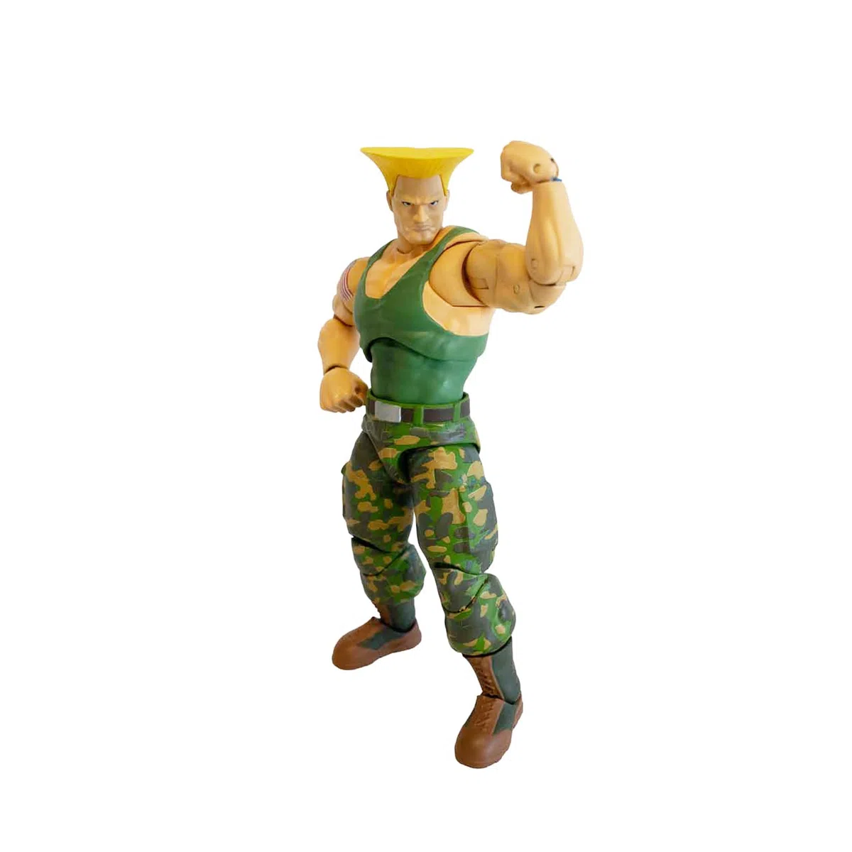 Jada Toys Street Fighter Figura Guile (15 cm) - Personaggio mobile da collezione e action da Street Fighter 2: The Final Challengers, con testa alternativa, mani e accessori, dai 13 anni in su