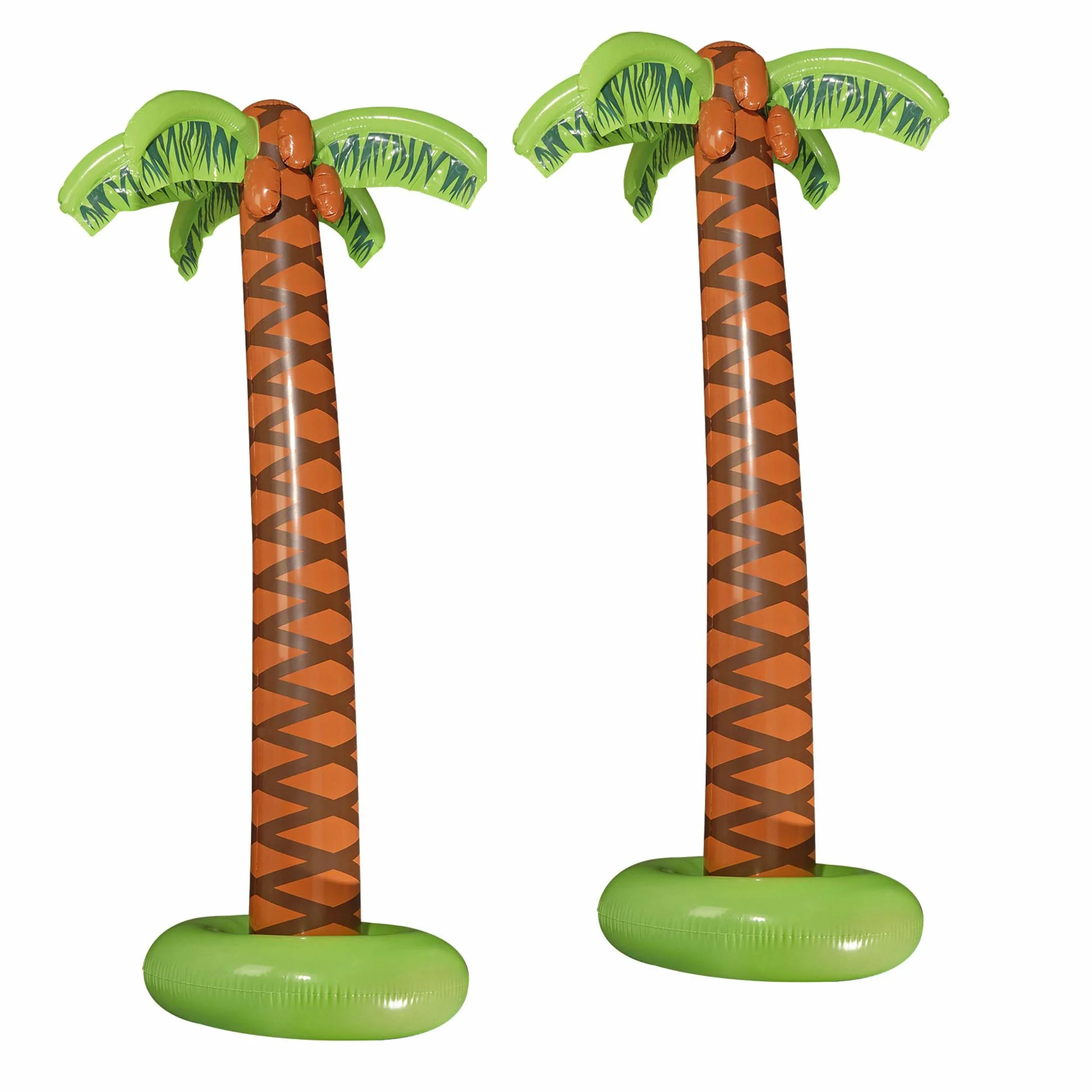 W WIDMANN MILANO Party Fashion - 10136169B - Palme gonfiabili, 2 pezzi, altezza circa 180 cm, festa in spiaggia, decorazione, festa a tema, carnevale