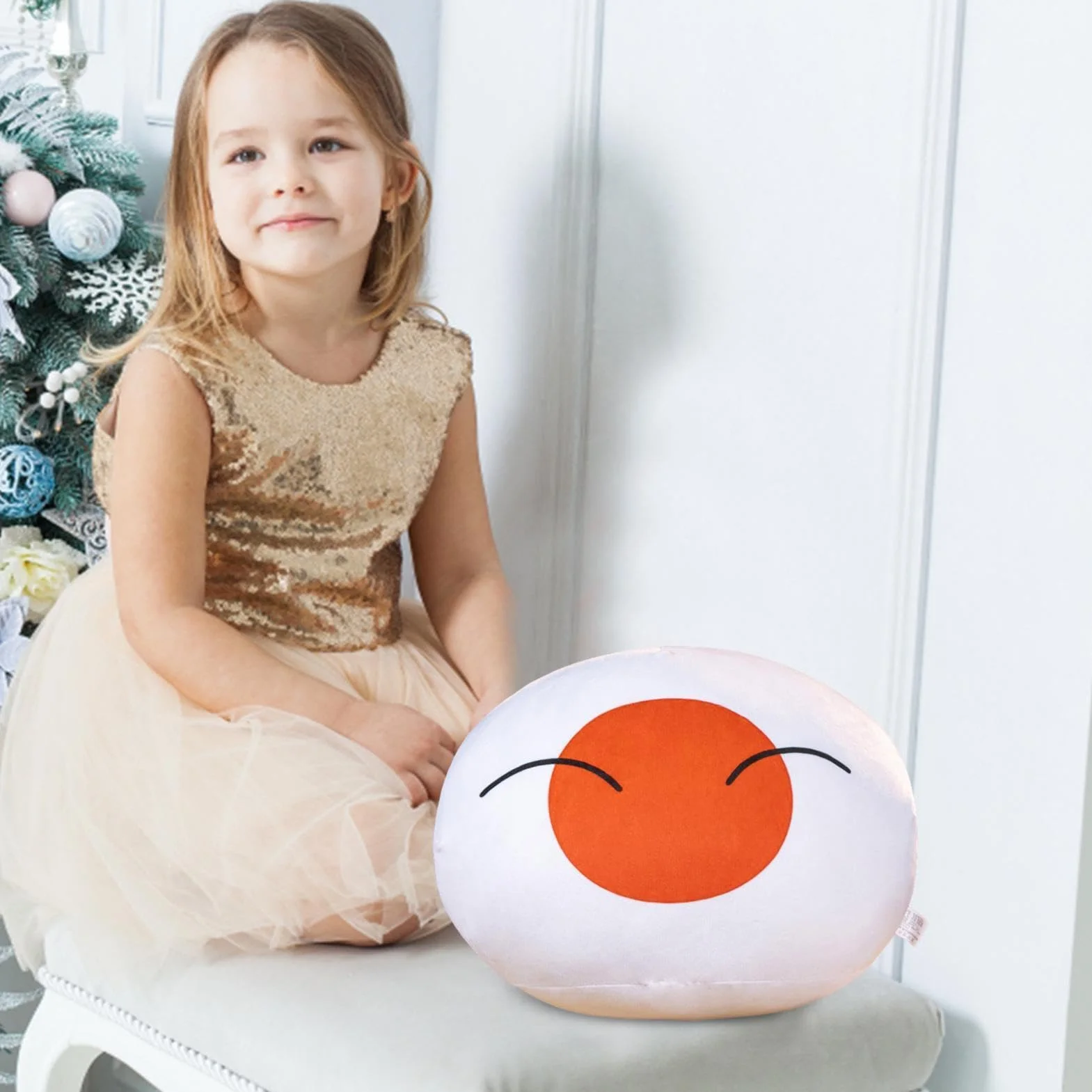 Genérico Peluche a forma di palla da campo, peluche Polandball, cuscino per decorazione della casa, giocattolo, regalo da viaggio