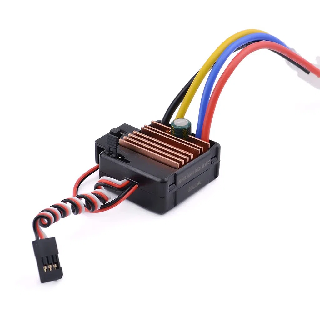 DollaTek 540 21T 4 poli motore spazzolato e 60A spazzolato ESC Combo con 6V / 3A BEC impermeabile 540 motore combo ESC per 1/10 RC auto da corsa