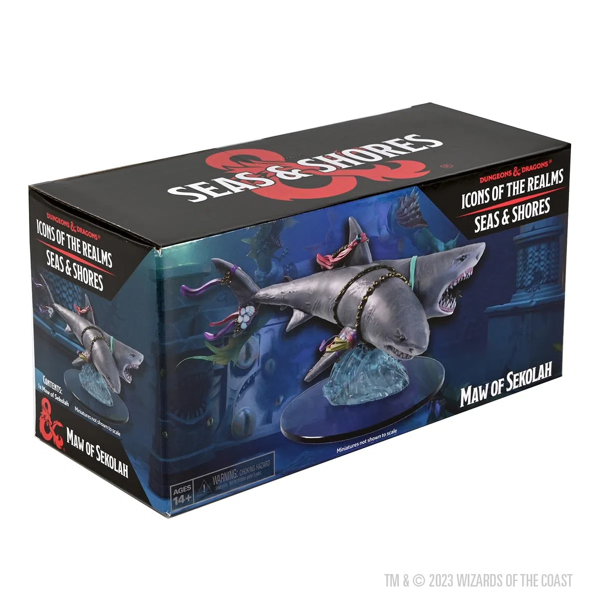 Wizkids D&D Icons of The Realms Miniatura preverniciata Seas & Shores - Maw of Sekolah Boxed Figure (Set 29)