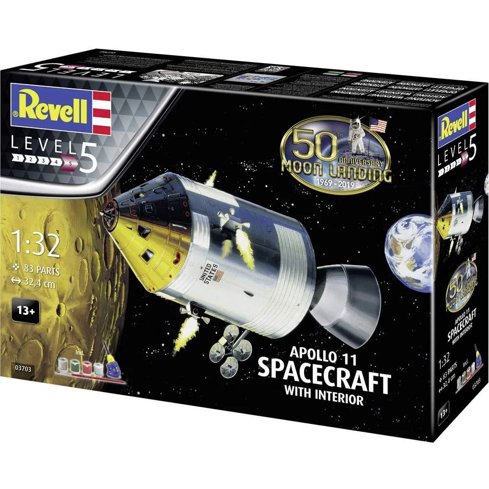 Revell - 03703 Apollo 11 Spacecraft & Interior