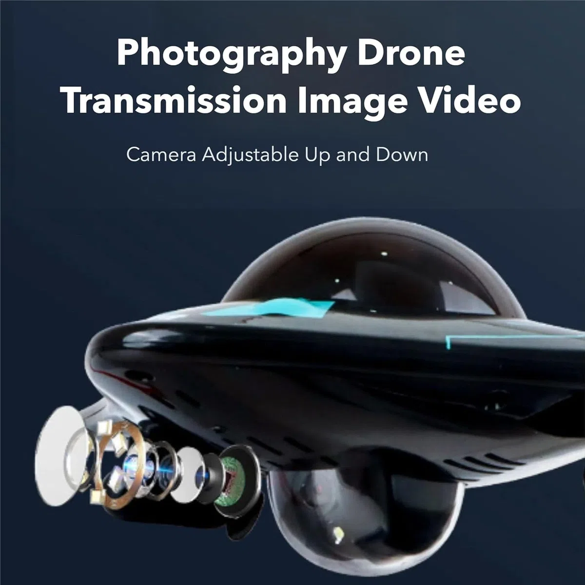 Drone subacqueo con fotocamera, Mini drone subacqueo Full HD 1080p con fotocamera e fari LED per visualizzazione in tempo reale, telecomando APP e connettività wireless, per esplorazione subacquea