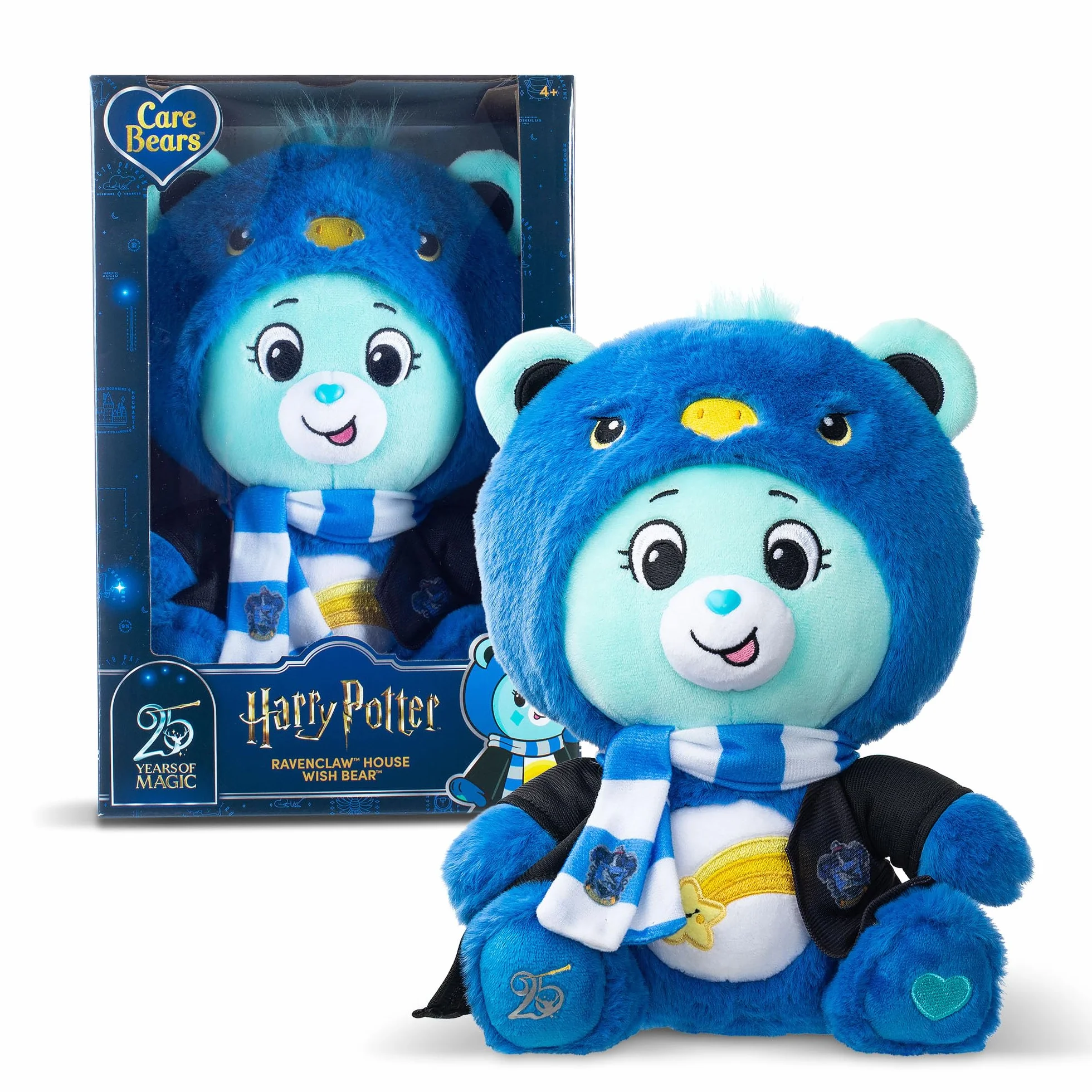 Basic Fun Care Bears Collab (Magic) Felpa con Cappuccio Mascotte - Orso dei Desideri x Corvonero
