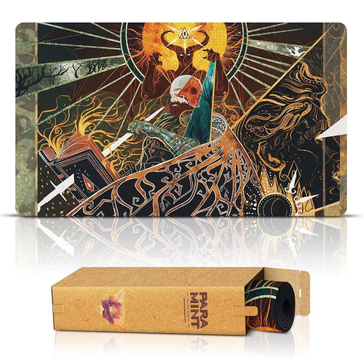 Demonic Tutor (Bordi cuciti) - Tappetino da Gioco MTG di Anato Finnstark - Compatibile con Tappetino da Gioco Magic The Gathering - Gioca a MTG, YuGiOh, TCG - Disegni Originali