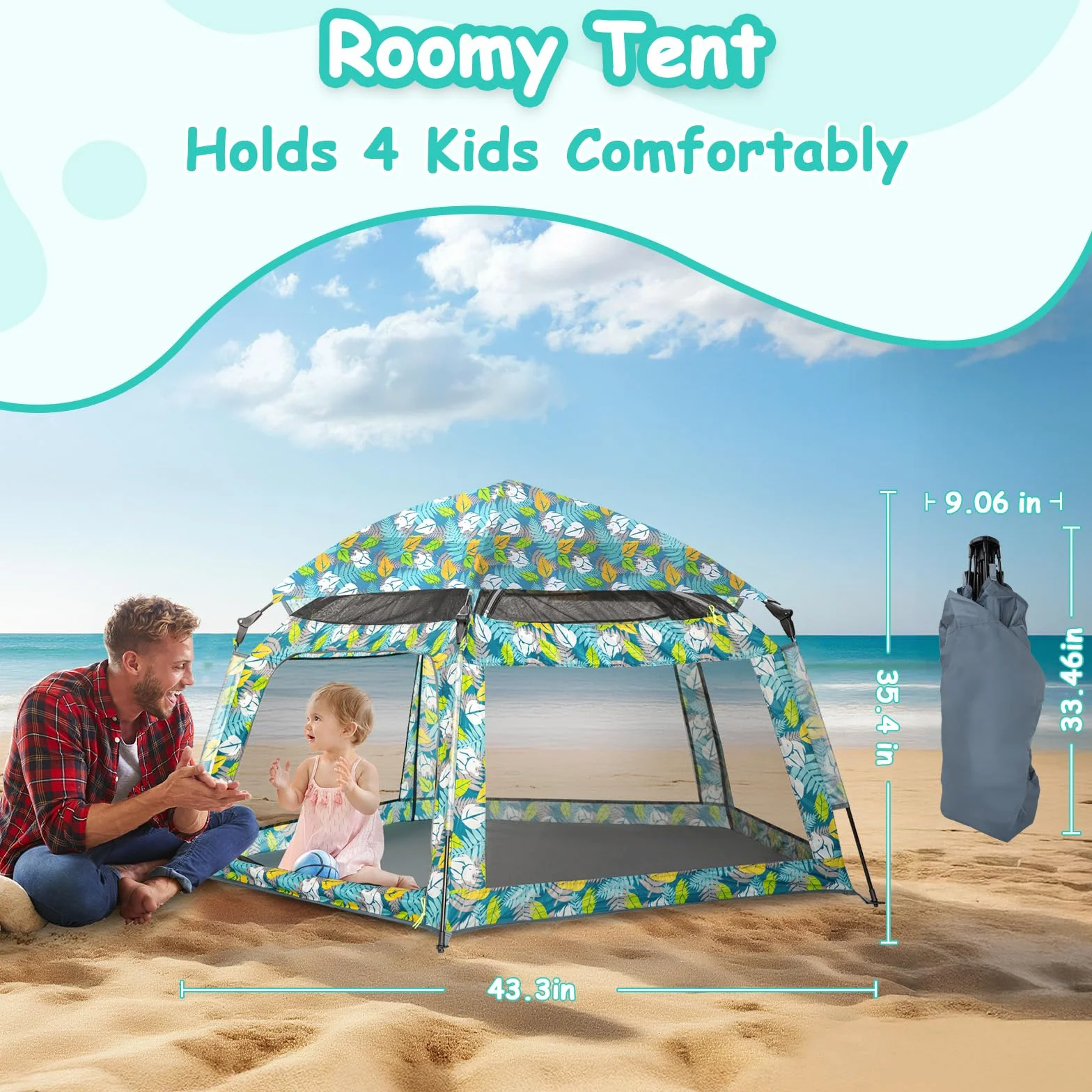 Tenda per Bambini, Tenda Gioco Bambini Cameretta Giardino Interno Esterno Castello Pop Up Casetta, Capanna Campeggio Ragazzo E Ragazza Regalo Natale Compleanno Kids Play Tent, Foresta