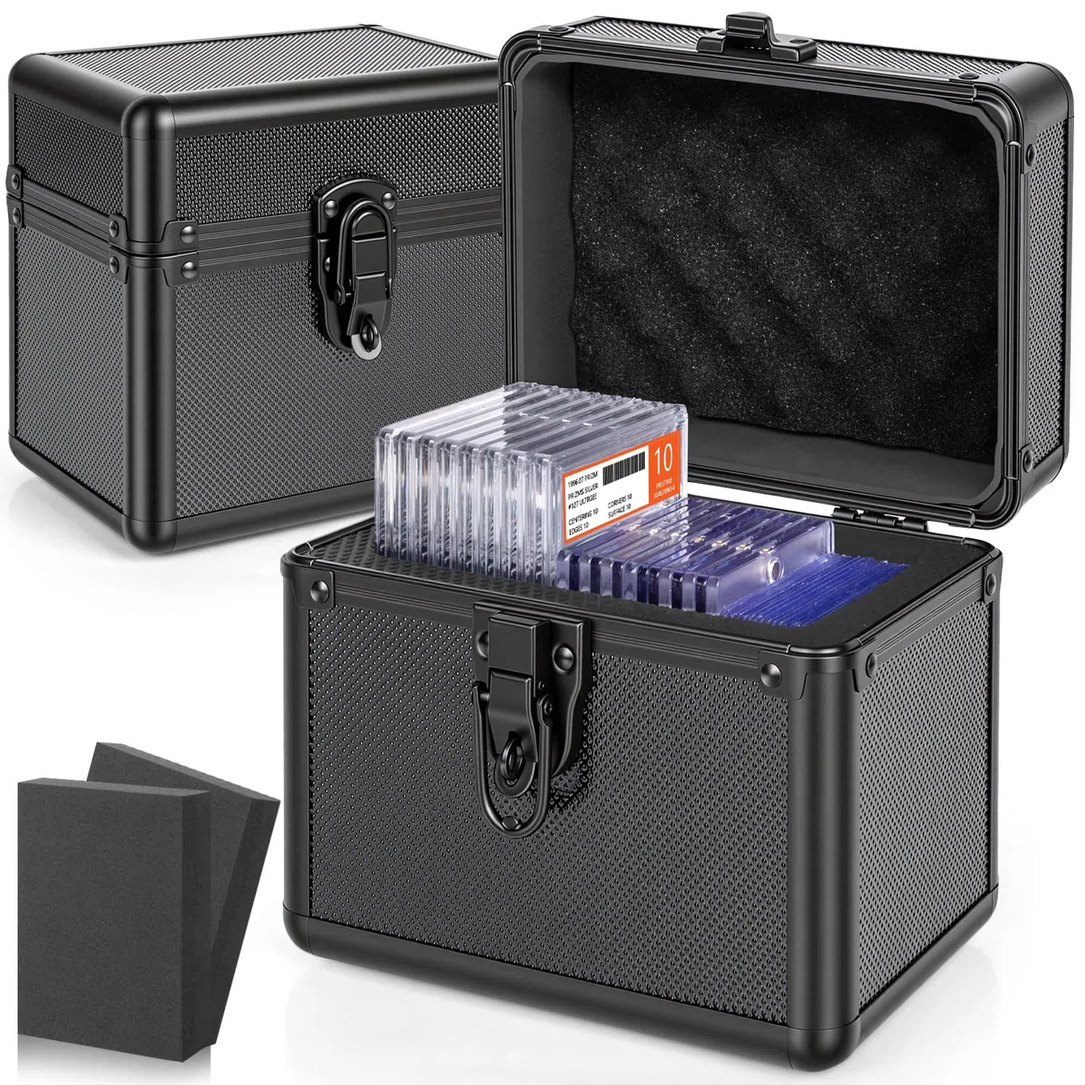 Scatola di Conservazione per Carte Sportive Valutate - Compatibile con le Placche PSA/GMA/CSG/SGC/HGA, Custodia per Portacarte Top Loader per Carte di Baseball e Football