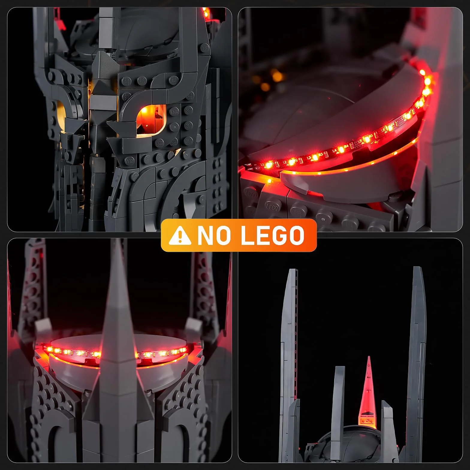 LIGHTAILING Set di Luci per Lego-11373 Elmo di Sauron - Kit d'Éclairage LED Compatible avec les Modèles de Blocs de Construction Lego - Modèle Non Inclus