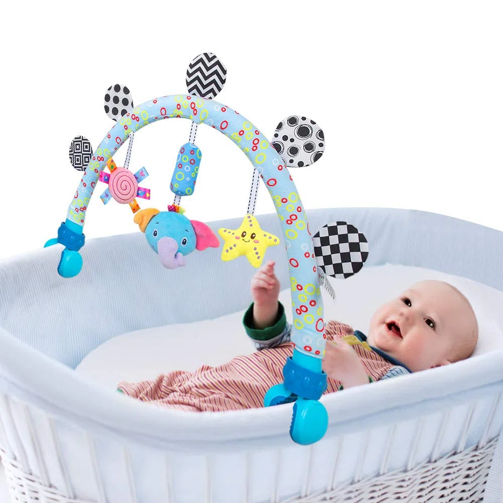 Caterbee Giocattoli per culla per neonati, Giocattoli per lettino e passeggino per neonati e bambini, Giocattoli per seggiolino auto ad arco per viaggi e Giocattoli per passeggino e carrozzina per