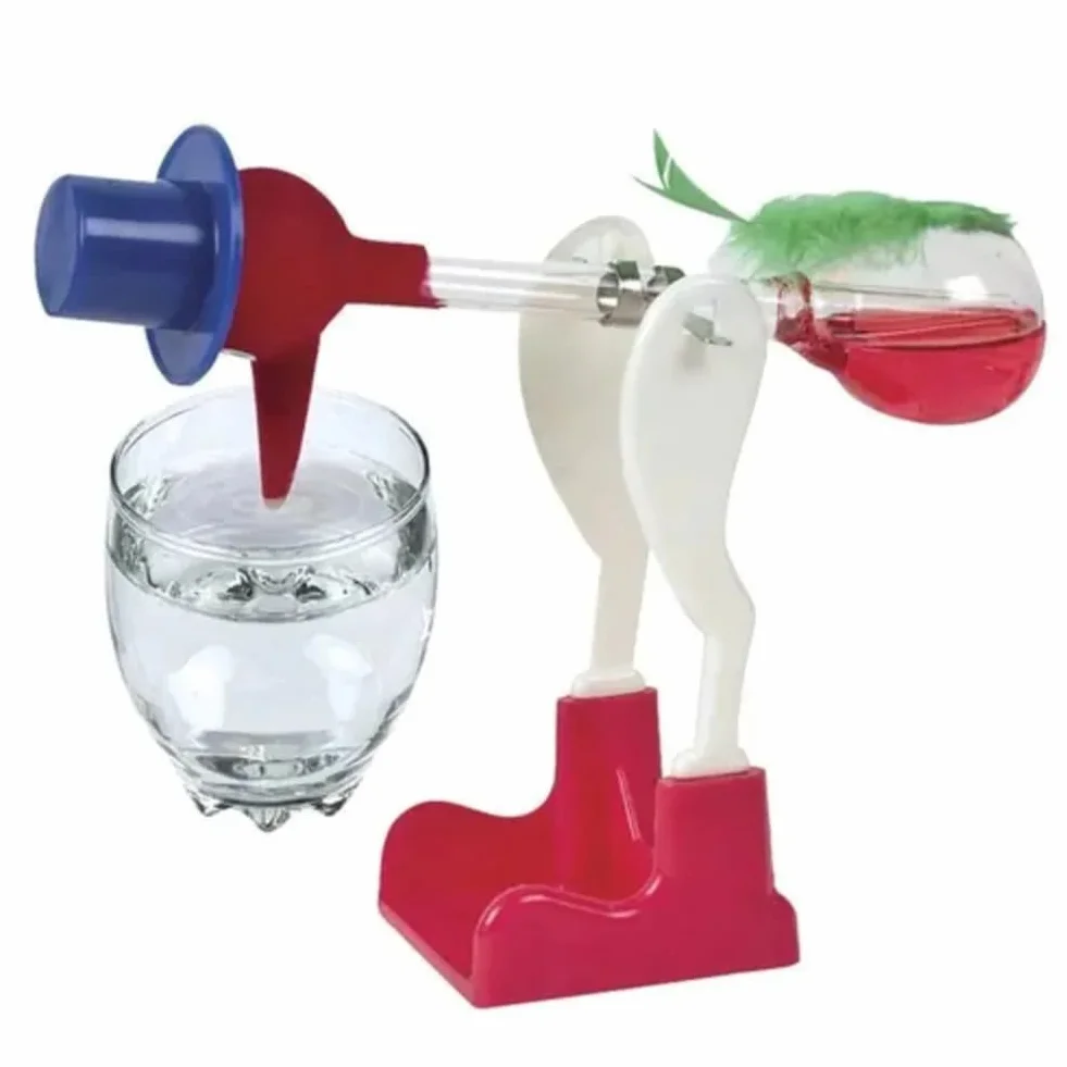 Che Beve Trasparente con Movimento Fluido Perpetuo Equilibrio Bere Uccelli Acquatici Non-Stop Giocattoli Educativi per Bambini,e