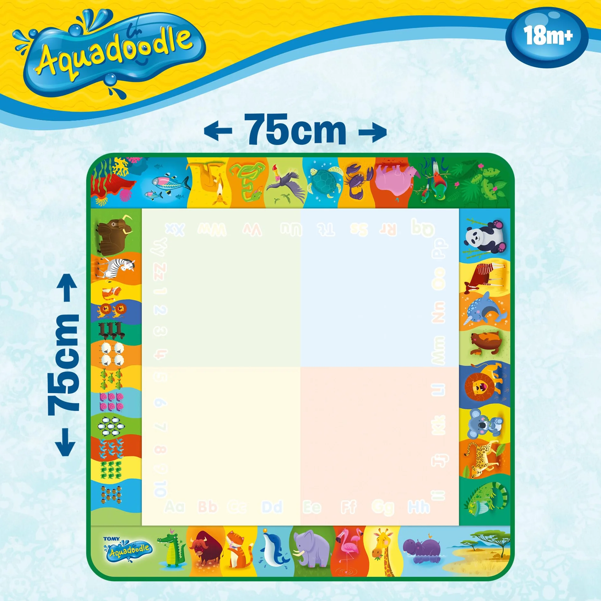 Aquadoodle Classic Large Water Doodle Mat, Official Tomy No Mess Colouring And Drawing Game, Suitable for Toddlers And Children from 18 Months+