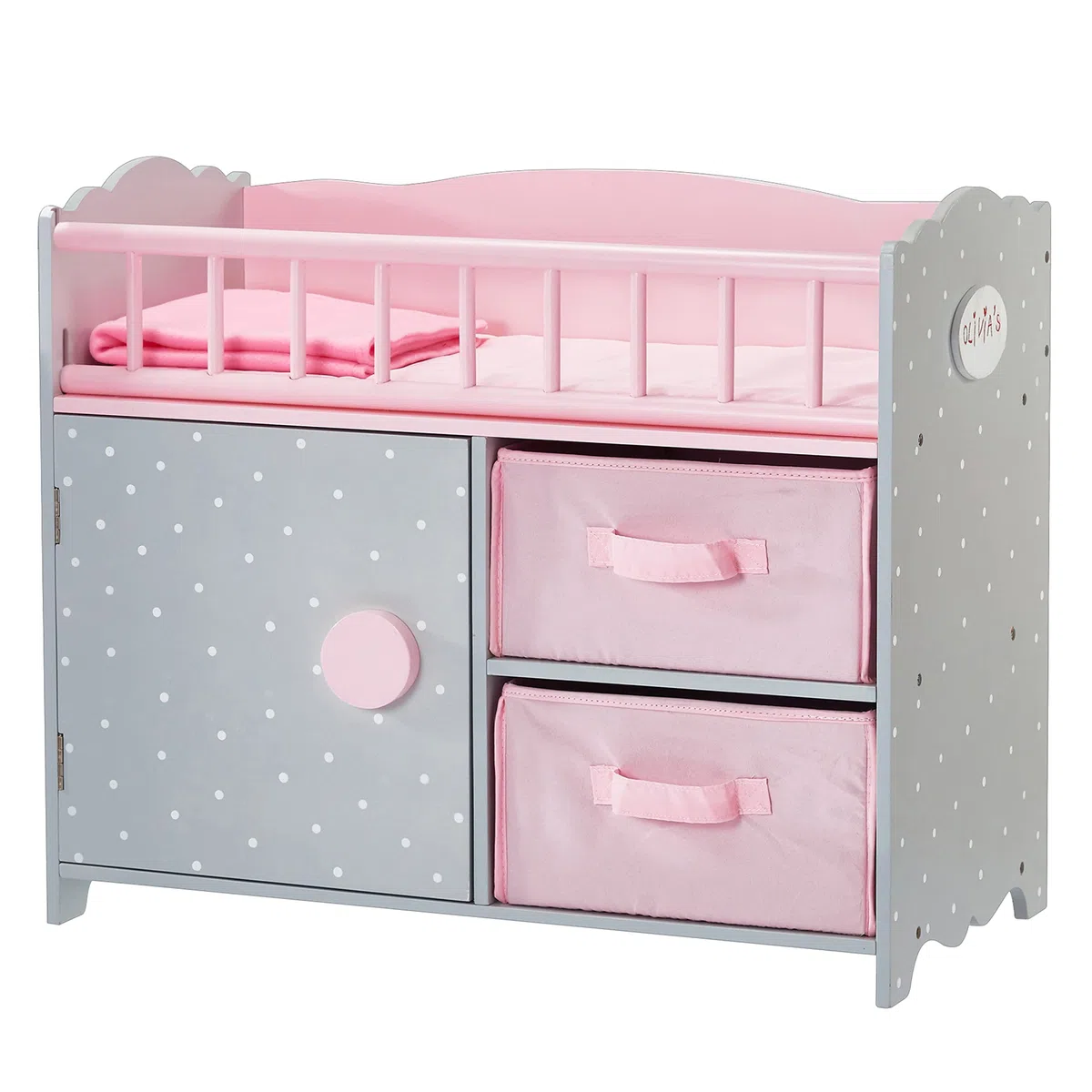 Fasciatoio guardaroba legno bambole bebč 40 cm Olivia's World TD-12390A
