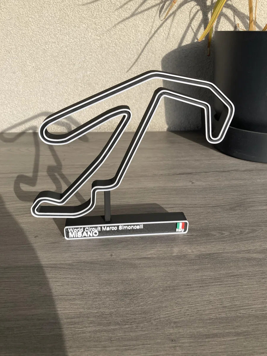 Circuito di Misano, Modello di Circuito di Corsa 3D, Decorazione Automobile