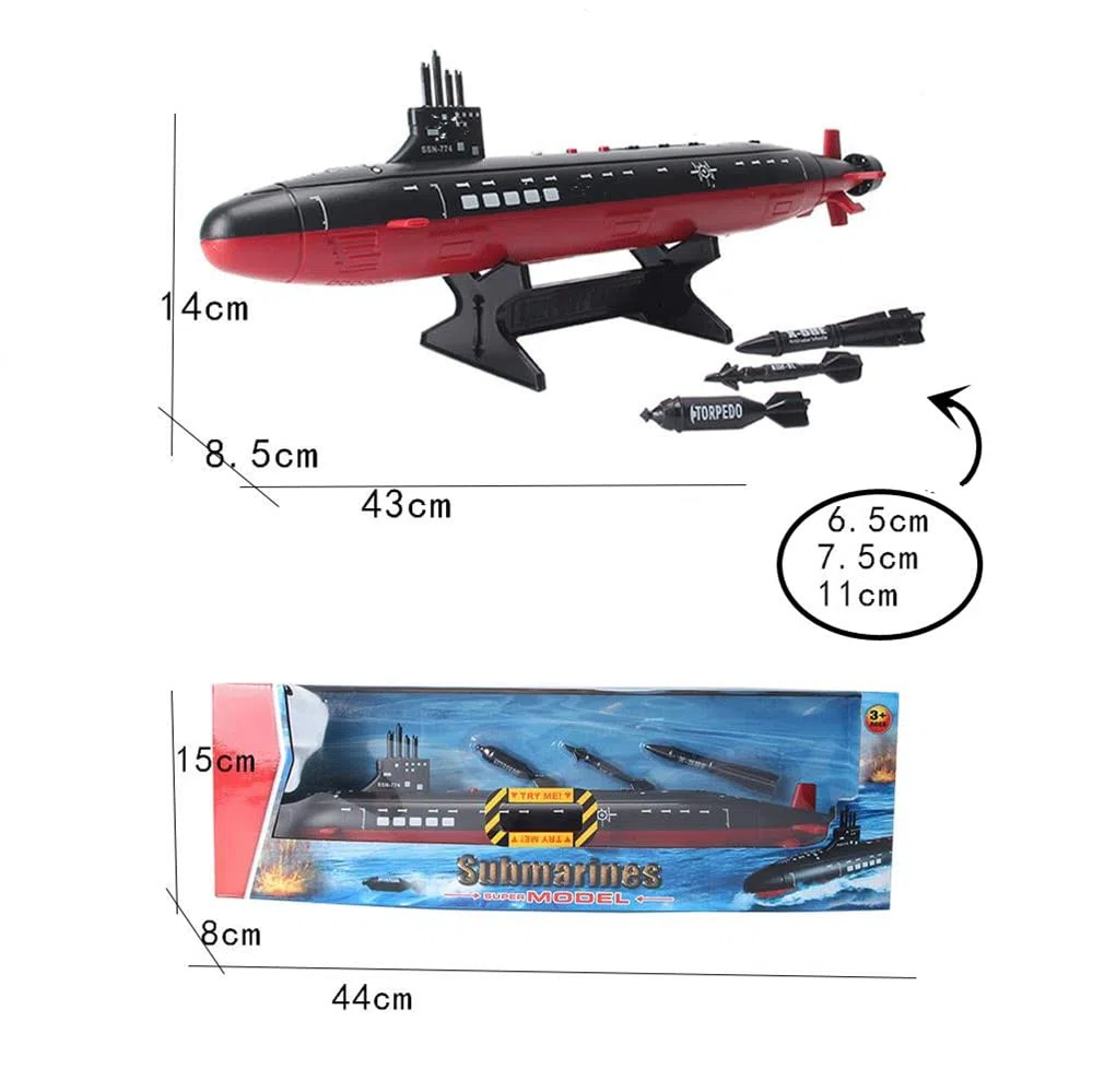 1:350 Sottomarino Navy Seawolf della Marina Modello Grande Silurante Sottomarino da Guerra Sottomarino Nucleare Modello Militare in Plastica