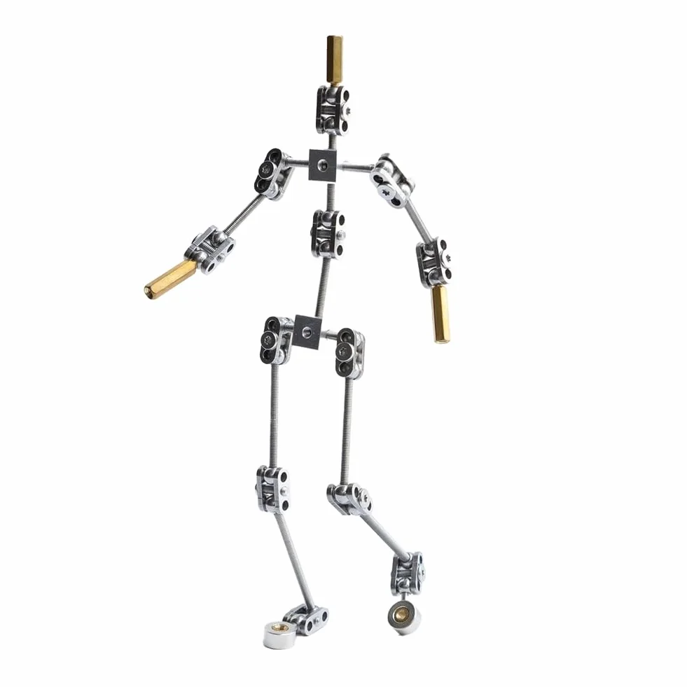 Jevina Armature Kit - Scheletro per bambole fai da te in metallo, facile da montare, design animato, per stop motion